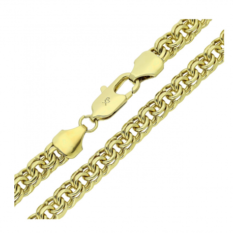 14K ŁAŃCUSZEK POZŁACANY 45 CM 7,5 MM GARIBALDI XUPING 85475