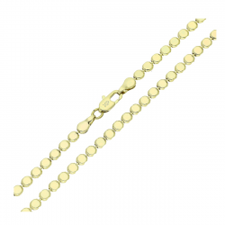 14K ŁAŃCUSZEK POZŁACANY 60 CM 3,3 MM MONETKI XUPING 85485