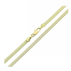 14K ŁAŃCUSZEK POZŁACANY 45 CM 3,1 MM ŻMIJKA PŁASKA XUPING 85488