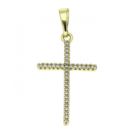 14K ZAWIESZKA POZŁACANA 35/16 MM KRZYŻYK XUPING 85491