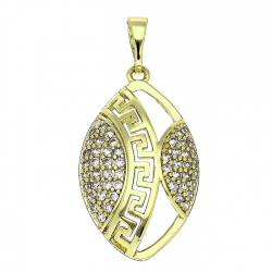 14K ZAWIESZKA POZŁACANA 33/15 MM GRECKA XUPING 85494