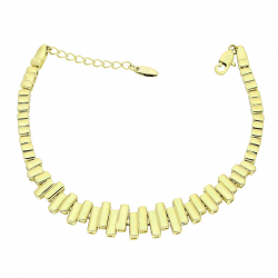 14k BRANSOLETKA POZŁACANA 18+3 CM 10 MM SAMO ZŁOTO XUPING 85511