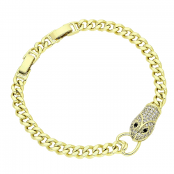 14k BRANSOLETKA POZŁACANA 19,5-17 CM 11 MM ELEGANCE XUPING 85520