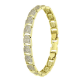 14k BRANSOLETKA POZŁACANA 18,5-16,5 CM 8 MM LUXURY XUPING 85536