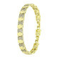 14k BRANSOLETKA POZŁACANA 20-18 CM 8 MM LUXURY XUPING 85539