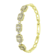 14k BRANSOLETKA POZŁACANA 18,5-17 CM 8 MM ELEGANCE XUPING 85542