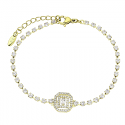 14k BRANSOLETKA POZŁACANA 18+3 CM 11 MM ELEGANCE XUPING 85561