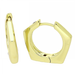 14k KOLCZYKI POZŁACANE 19/4 MM ZŁOTE TRADYCYJNE XUPING 85567