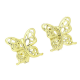 14k KOLCZYKI POZŁACANE 13/14 MM ZŁOTE MOTYLE XUPING 85608