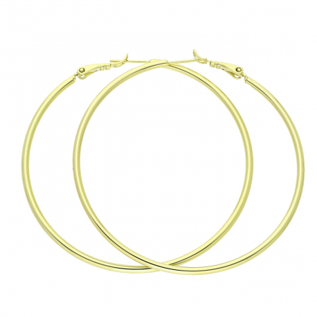 14k KOLCZYKI POZŁACANE 60/2 MM ZŁOTE KOŁA XUPING 85615