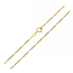 ŁAŃCUSZEK POZŁACANY 45 CM 1,9 MM SINGAPURKA XUPING 85691