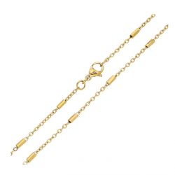 ŁAŃCUSZEK POZŁACANY 45 CM 1,9 MM ANKIER TULEJKI XUPING 85693