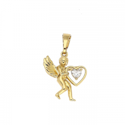 ZAWIESZKA POZŁACANA 22/14 MM ANIOŁ MIŁOŚCI XUPING 85702