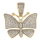 ZAWIESZKA POZŁACANA 41/36 MM BRYLANTOWY MOTYL XUPING 85717