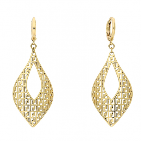 KOLCZYKI POZŁACANE 51/19 MM GRECKE AŻUROWE XUPING 85747