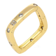 PIERŚCIONEK POZŁACANY 4 MM PROSTA ELEGANCJA XUPING 85824