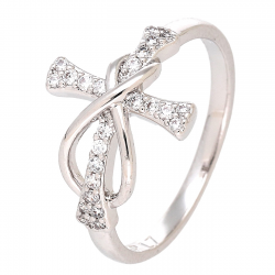 PIERŚCIONEK PLATYNOWANY 13 MM NIESKOŃCZONA WIARA XUPING 85833