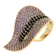 PIERŚCIONEK POZŁACANY 39 MM ROYAL LUXURY XUPING 85836