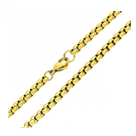 ŁAŃCUSZEK POZŁACANY 60 CM 4 MM S. STEEL TTM XUPING 85837
