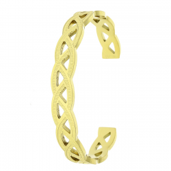 BRANSOLETKA POZŁACANA 60/10 MM S.STEEL TTM XUPING 85844