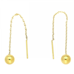 KOLCZYKI POZŁACANE 72/6 MM S.STEEL TTM XUPING 85846