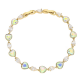 BRANSOLETKA POZŁACANA 19-17 CM 7 MM AB CRYSTAL XUPING 85865