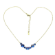 14K CELEBRYTKA POZŁACANA 41+5 CM SAPPHIRE CRYSTAL XUPING 85896