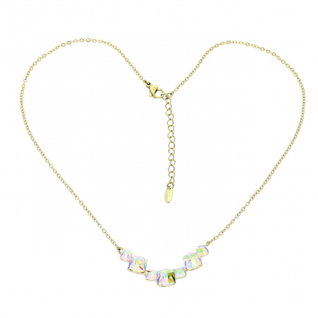 14K CELEBRYTKA POZŁACANA 41+5 CM AB CRYSTAL XUPING 85898