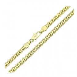 14K ŁAŃCUSZEK POZŁACANY 60 CM 4,3 MM DIAMENTOWANY XUPING 85911