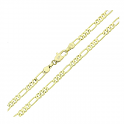 14K ŁAŃCUSZEK POZŁACANY 60 CM 3,5 MM FIGARO XUPING 85913