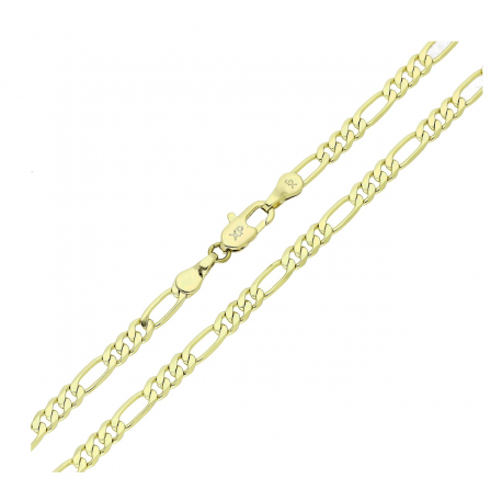 14K ŁAŃCUSZEK POZŁACANY 60 CM 3,5 MM FIGARO XUPING 85913