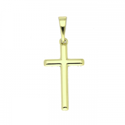 14K ZAWIESZKA POZŁACANA 31/13 MM KRZYŻYK XUPING 85923