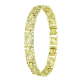 14K BRANSOLETKA POZŁACANA 19-17 CM 9 MM KWIECISTY AŻUR XUPING 85970