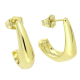 14K KOLCZYKI POZŁACANE 19/7 MM ZŁOTE TRADYCYJNE XUPING 86042