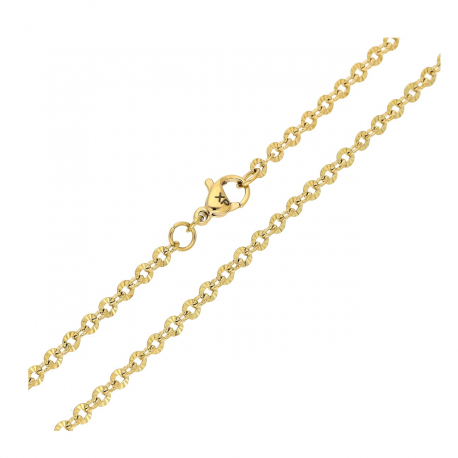 ŁAŃCUSZEK POZŁACANY 50 CM 3 MM ROLO DIAMENTOWANE XUPING 86080