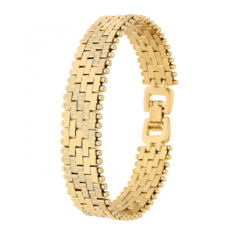 BRANSOLETKA POZŁACANA 17 CM 14 MM LUXURY XUPING 86118