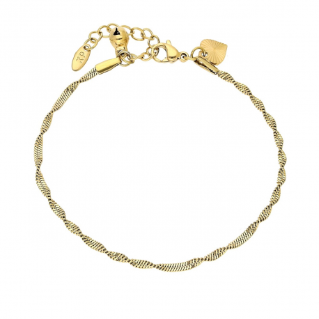 BRANSOLETKA POZŁACANA 17+3 CM 2 MM SINGAPURKA XUPING 86120