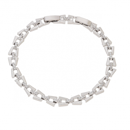 BRANSOLETKA PLATYNOWANA 19-17 CM 7 MM ELEGANCE XUPING 86122