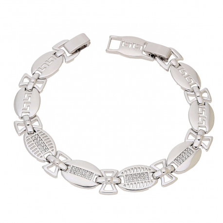 BRANSOLETKA PLATYNOWANA 19-17 CM 10 MM ELEGANCE XUPING 86124