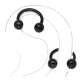 KOLCZYKI CERAMICZNA PIERCING CZARNE 12/4 MM TTM XUPING 86153