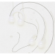 KOLCZYKI CERAMICZNA PIERCING BIAŁE 10/4 MM TTM XUPING 86156