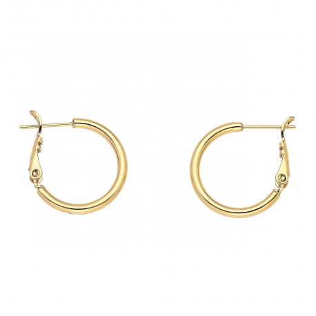 KOLCZYKI POZŁACANE 20/2 MM ZŁOTE KOŁA XUPING 86207