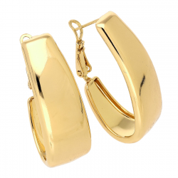 KOLCZYKI POZŁACANE 33/12 MM ZŁOTE TRADYCYJNE XUPING 86238