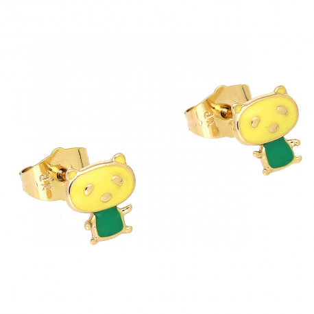 KOLCZYKI POZŁACANE 9/8 MM GIRLISH ELEGANCE XUPING 86254