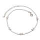 BRANSOLETKA KOSTKA NOGI 22+3 CM 5 MM S. STEEL TTM XUPING 86285