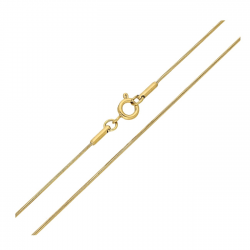 ŁAŃCUSZEK POZŁACANY 45 CM 0,9 MM OGON WĘŻA XUPING 86323