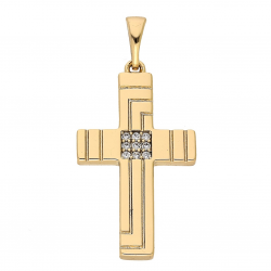 ZAWIESZKA POZŁACANA 35/16 MM KRZYŻYK XUPING 86346