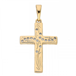 ZAWIESZKA POZŁACANA 34/18 MM KRZYŻYK XUPING 86347