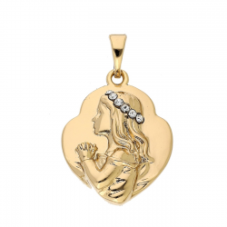 ZAWIESZKA POZŁACANA 29/18 MM MEDALIK KOMUNIJNY XUPING 86349