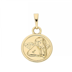 ZAWIESZKA POZŁACANA 27/16 MM ANIOŁ STRÓŻ XUPING 86350